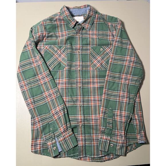 Original Weatherproof Vintage Button Up Shirt Men’s L Green Plaid - Picture 1 of 8
